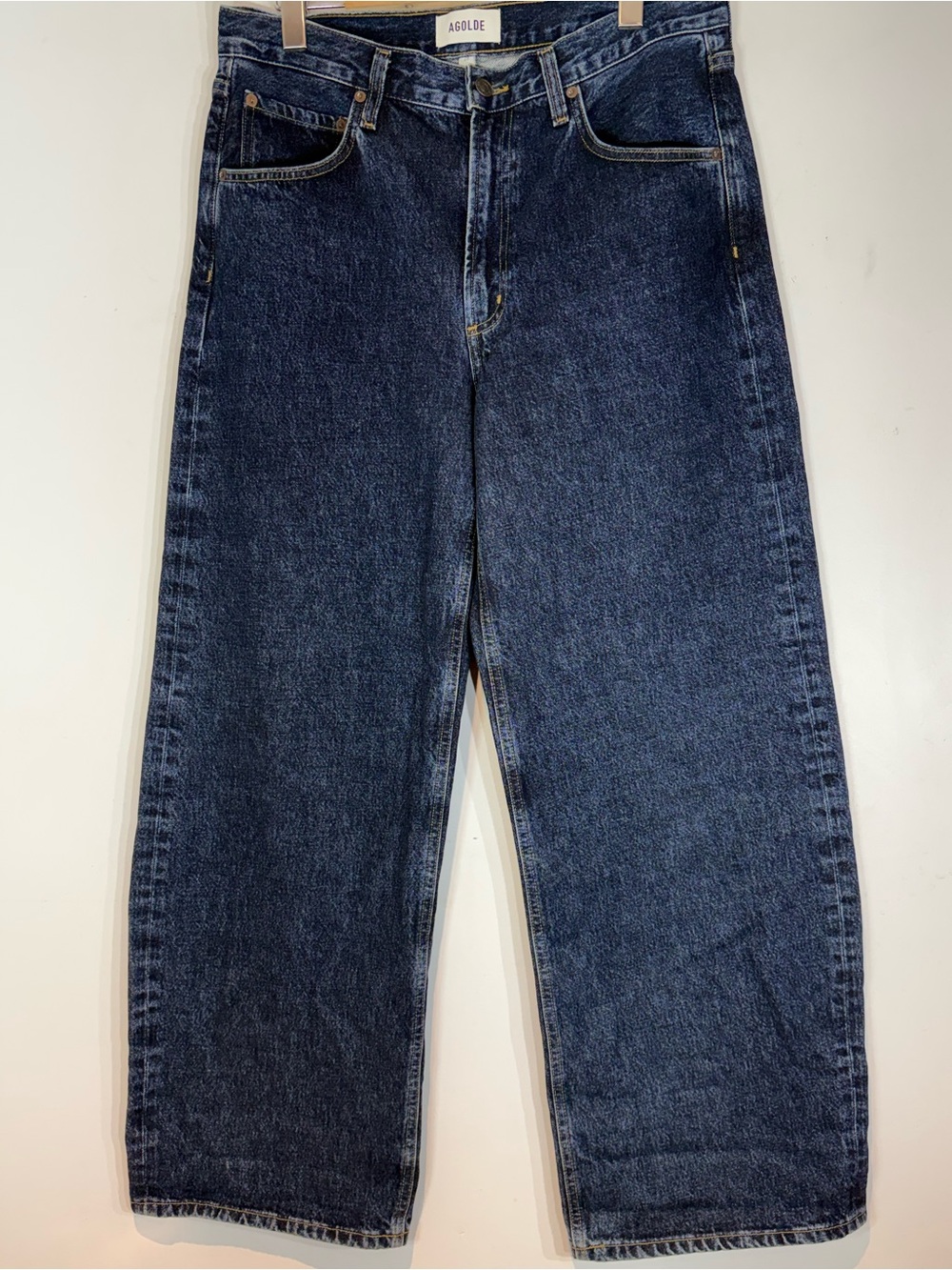 AGOLDE Low Curve Jeans Pendulum Wash Size 29 Wide Leg Barrel Denim - Picture 4 of 15